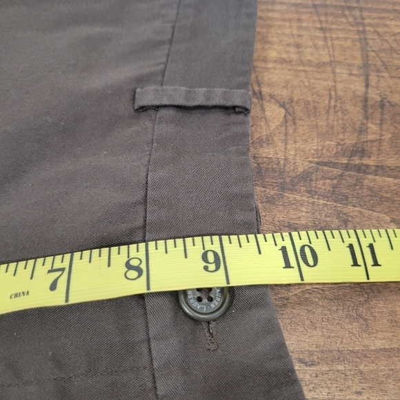EUC Lauren Ralph Lauren Pants Women's sz 8 Brown Wide Leg Capri Pants - Picture 8 of 9
